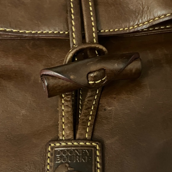 Dooney & Bourke Brown Leather Crossbody Bag - Picture 3 of 8